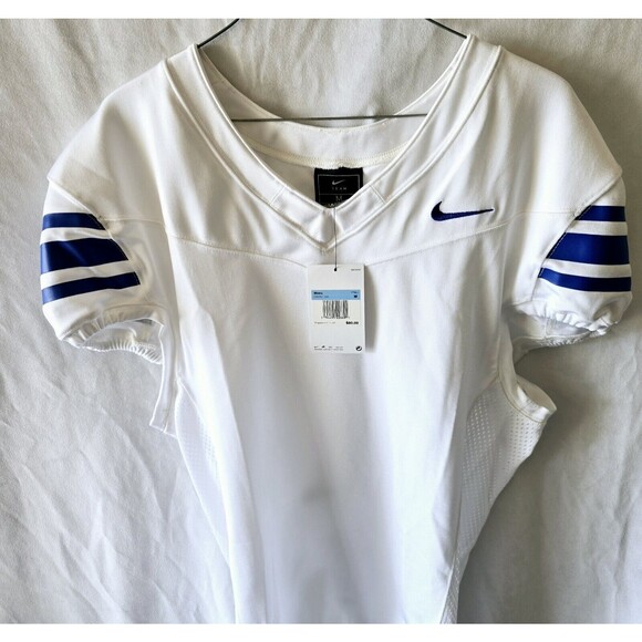 Nike Football Performance Jersey Mesh Vented White Royal CI3767-108 Size Medium - Picture 2 of 9